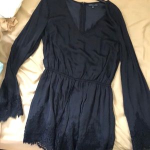 Black Kendall & Kylie long sleeve romper, womens size small.